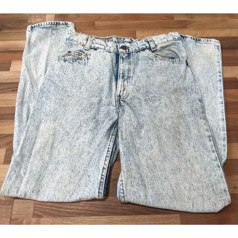 Levi’s 550 Denim Student Jeans W30* L32 Grunge Acid Wash White Tab Vintage USA